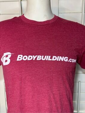 Bodybuilding.com Red Slim Fit T-Shirt Men’s Medium